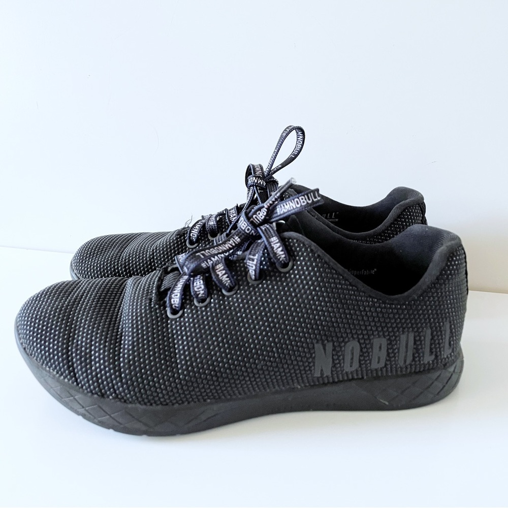 Nobull Superfabric Black Reflective Unisex Train Shoes Athletic Sneakers 7.5M 9W
